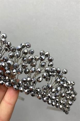 الجملة فضة كريستال مطرز العرسان وتاج الحناء
