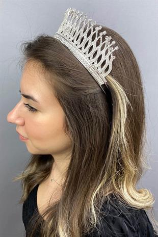 الجملة فضة لينا تاج الزفاف