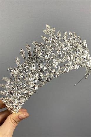 الجملة الفضة أوسكار ليف تاج الزفاف