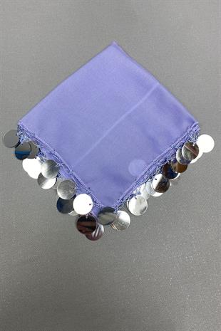 الجملة الفضة الفاخرة منديل هالاي 1 قطعة أرجواني