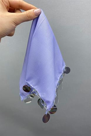 الجملة الفضة الفاخرة منديل هالاي 1 قطعة أرجواني