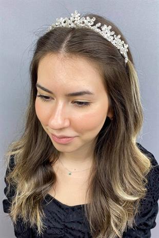 الجملة اللون الفضي حلم تاج الزفاف