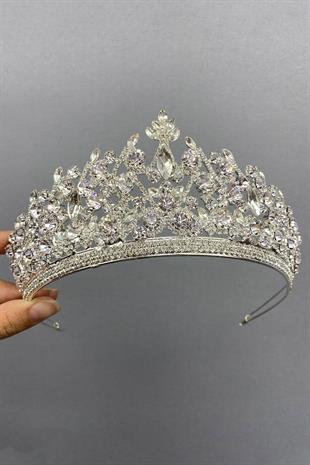 الجملة فضية اللون بيغاسي نموذج تاج الزفاف