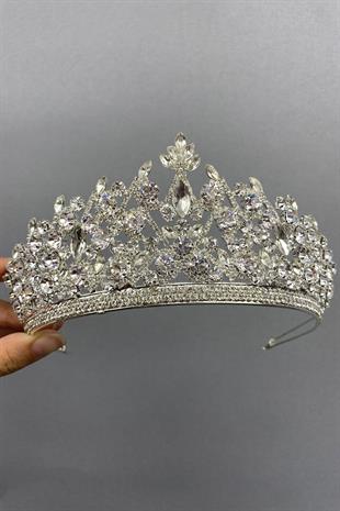 الجملة فضية اللون بيغاسي نموذج تاج الزفاف