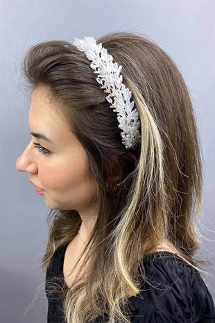 الجملة اللون الفضي Sementa تاج الزفاف الأنيق