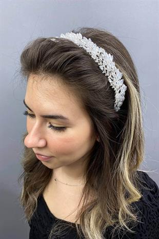 الجملة اللون الفضي Sementa تاج الزفاف الأنيق