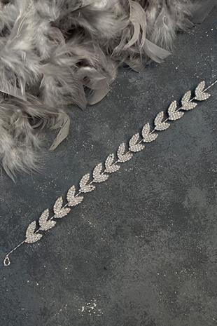 الجملة ورقة فضة عزر بيلا ملحقات الشعر الزفاف