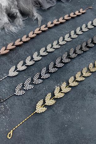 الجملة ورقة فضة عزر بيلا ملحقات الشعر الزفاف