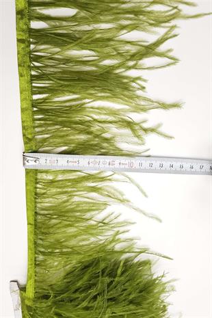 الجملة الكاكي الأخضر ريش النعامة 1 طن متري