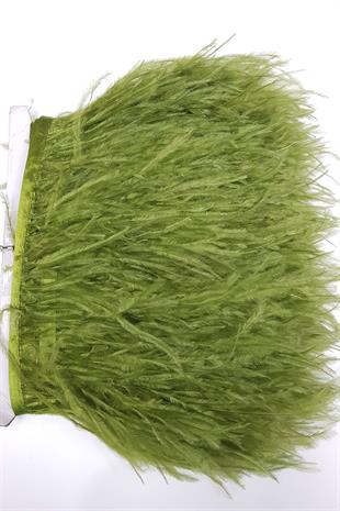 الجملة الكاكي الأخضر ريش النعامة 1 طن متري