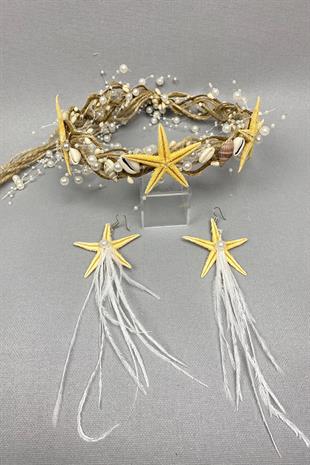 الجملة تاج ويكر نجم البحر ومجموعة القرط