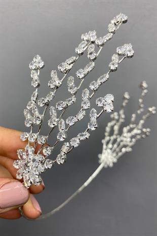 Wholesale Helen Model Lacquer Coated Zircon Bridal Crown