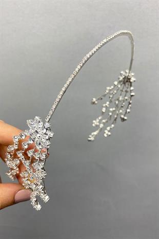 Wholesale Helen Model Lacquer Coated Zircon Bridal Crown