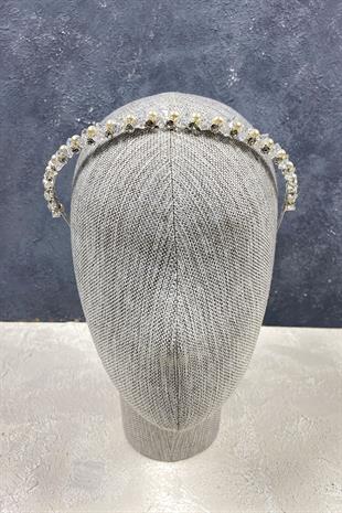 الجملة حبات اللؤلؤ وقطع الشعر كريستال تاج الزفاف التبعي