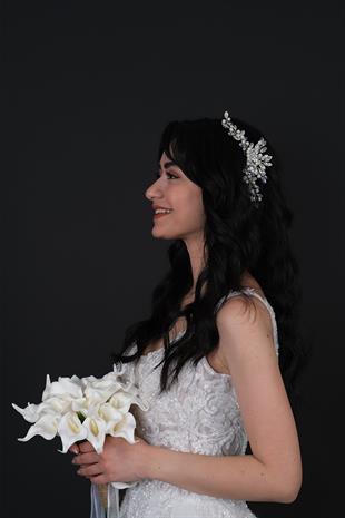 الجملة لؤلؤة مطرز الجانب حجر بوكلي ملحقات الزفاف