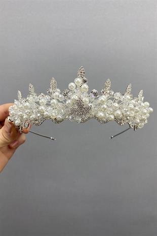 تاج الزفاف من حجر اللؤلؤ واللوز بالجملة