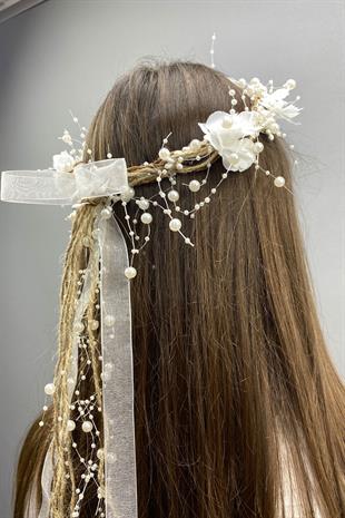 الجملة تصميم خاص في الهواء الطلق تاج الزفاف وإكسسوارات الشعر مع اللؤلؤ والزهور