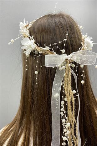 الجملة تصميم خاص في الهواء الطلق تاج الزفاف وإكسسوارات الشعر مع اللؤلؤ والزهور