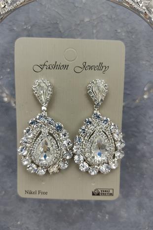 الجملة تاج الزفاف نموذج Jabbah مع اللؤلؤ وأقراط الحجر المكوك