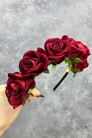 الجملة تصميم خاص الزفاف الحناء الشعر التبعي مع المخملية روز