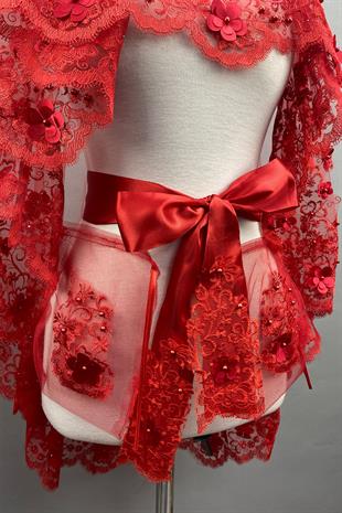 الجملة الأحمر عدن زهرة الزفاف الحناء الحجاب غطاء الوجه