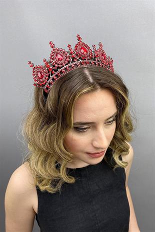 الجملة الأحمر Ahu نموذج تاج الحناء الزفاف