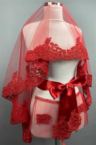 الجملة الأحمر علياء الزفاف الحناء الحجاب غطاء الوجه