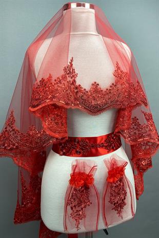 الجملة الأحمر اللازوردي الترتر الحجاب الزفاف الحناء الحجاب الوجه