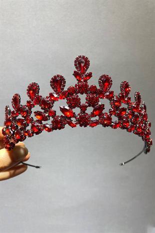 الجملة الأحمر بيتي نموذج تاج الحناء الزفاف