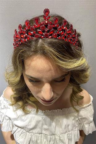 الجملة الأحمر بيتي نموذج تاج الحناء الزفاف