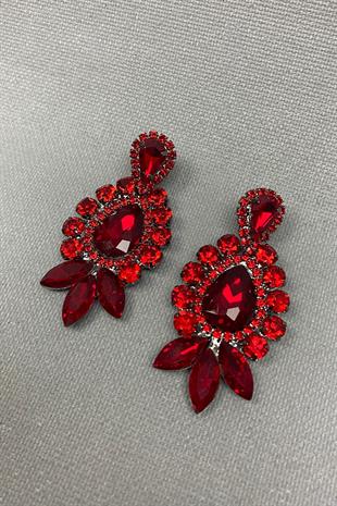 الجملة الأحمر برلين الزفاف تاج الحناء والأقراط