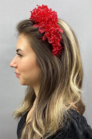 الجملة الأحمر كابيلا الحناء تاج الزفاف