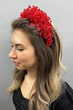 الجملة الأحمر كابيلا الحناء تاج الزفاف