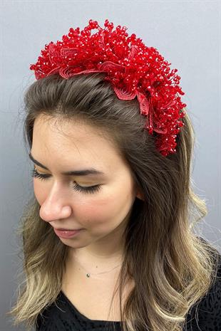 الجملة الأحمر كابيلا الحناء تاج الزفاف