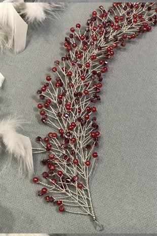 الجملة كريستال Cemre الأحمر الشعر وإكسسوارات الحجاب