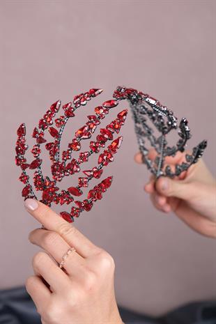 الجملة الأحمر جهين هيلين الشعر التبعي تاج الزفاف