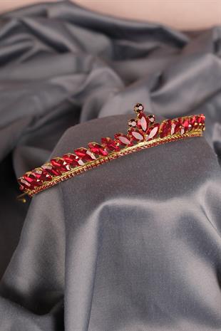 الجملة الذهب الأحمر اللجنة الاقتصادية لأوروبا نموذج رقيقة تاج الحناء الزفاف