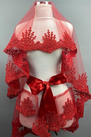 الجملة الأحمر هيرا الزفاف الحناء الحجاب غطاء الوجه