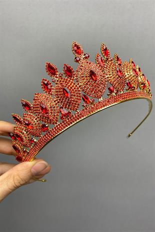 الجملة الأحمر هيرا نموذج الزفاف تاج الحناء