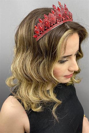 الجملة الأحمر هيرا نموذج الزفاف تاج الحناء