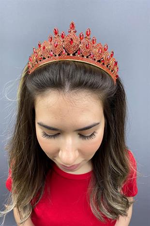 الجملة الأحمر هيرا نموذج الزفاف تاج الحناء