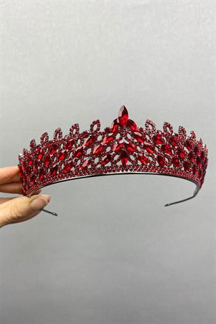 الجملة الأحمر ميا حجر الحناء تاج الزفاف