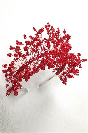 Wholesale Red Sirius Crystal Stone Henna and Bridal Crown