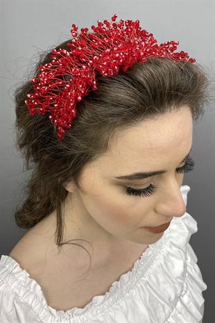 Wholesale Red Sirius Crystal Stone Henna and Bridal Crown