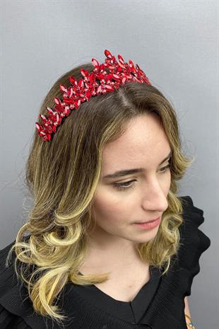 الجملة الأحمر سوبرا نموذج الزفاف تاج الحناء