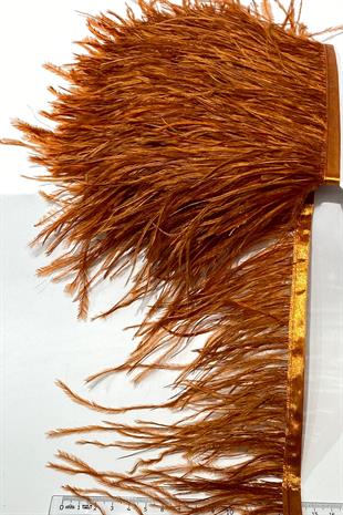 الجملة الأحمر القهوة النعامة ريشة 1 طن متري