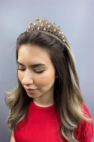 الجملة لون العسل الداكن هيرا نموذج تاج الحناء الزفاف