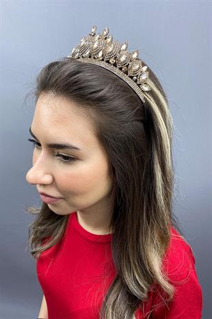 الجملة لون العسل الداكن هيرا نموذج تاج الحناء الزفاف