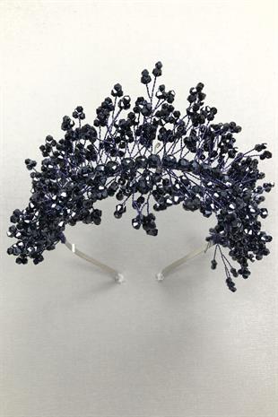 Wholesale Dark Purple Sirius Crystal Stone Henna and Bridal Crown