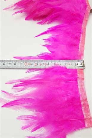 الجملة ريشة الديك الوردي الداكن 1 متر